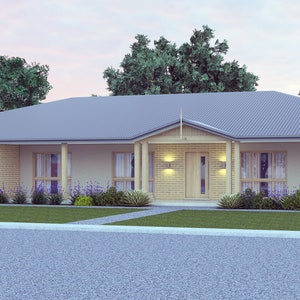 Country Homestead House Plan | 409.6 m2  | 2584 Sq Foot | Acreage house design |4 Bedroom house plans |4 Bed + 2 Bath + 2 Car Blueprint PDF