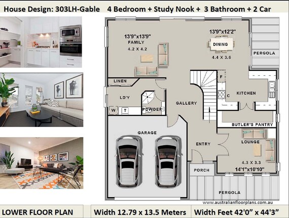 4 Bed Study Nook 3 Living Areas 2 Storey Design Balcony Plans Butler S Pantry 2 Story Design Best Selling House Plans