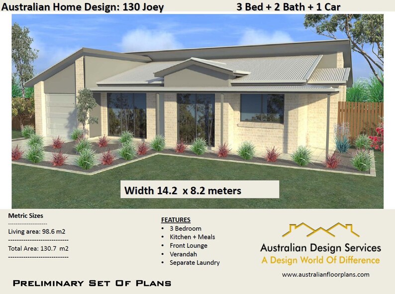 Modern Homestead House Plans For Sale 130m2 3 Bedroom 3 Bed Room Villa Plans Home Plans For 3 Bedroom Floor Plans 3 Bedroom