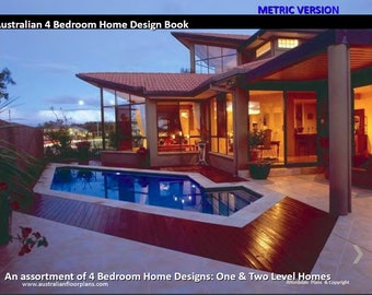 4 Bedroom House Designs - Australian and International Home Plans - 4 Bedroom house plan book-floor plans-home plan bunnings