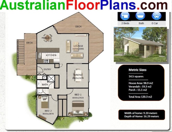 120 M2 1291 Sq Foot 2 Bedroom House Plan 2 Bed Granny Flat 2 Bedroom Granny Flat Modern Granny Flat 2 Bed Small House Plans