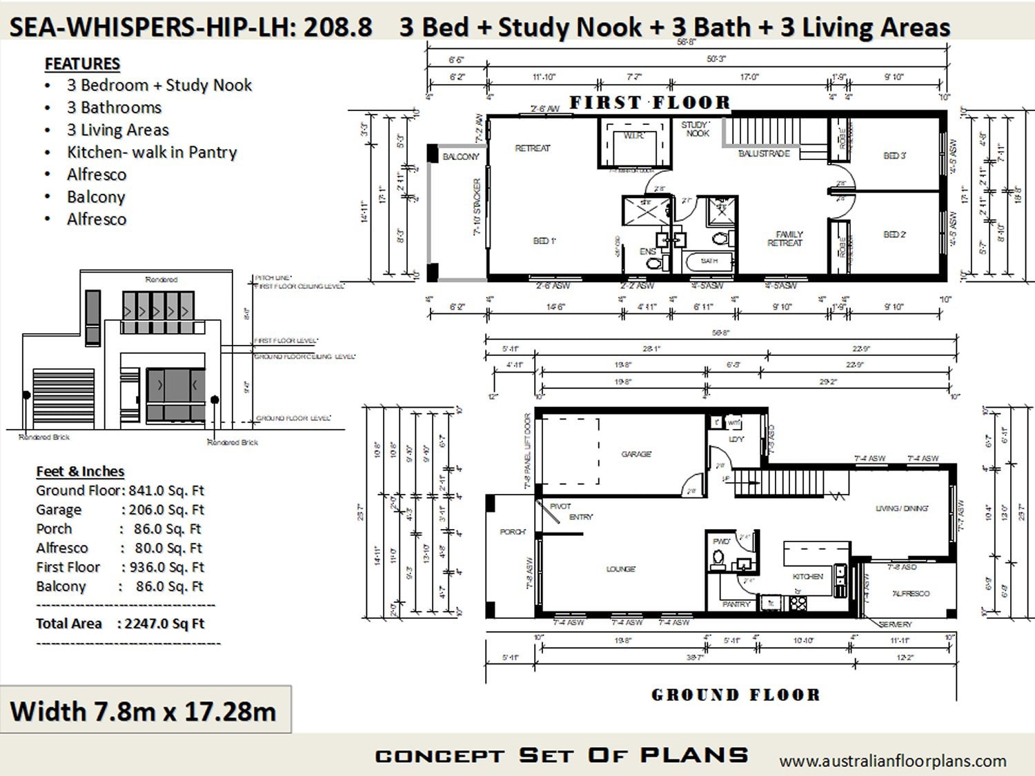 Duplex-townhouse House Plans |modern 2 Story Home 208 M2 | 2247 Sq ...