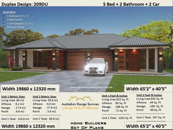 5 Bed 2 Bath Duplex House Plans 3 X 2 Bedroom Duplex Plans 5 Bedroom Duplex Modern 5 Bed Duplex Plans Australian Duplex House Plan