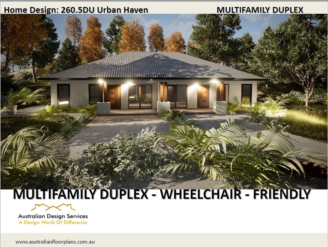 2 Family House Plan Duplex Best Selling House Plans Wheelchairfriendly