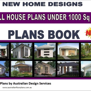 Small House Plans under 1000 Sq. Ft - 10 House Plans Book-DIY