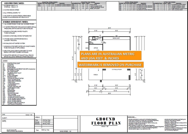 Modern 2 Bedroom Office house plan 157.5 Affordable | Etsy