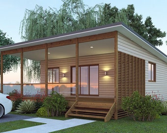 Modern 2 Bedroom Granny Flat Plans – Australia & USA (Concept Plans)