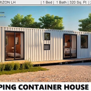 Construction Plan#40 Horizon: Construction Plans/ Blueprints for a Shipping Container| Container Home| Floor Plans| Building