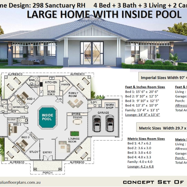 large house plans  | 4 Bedroom house plans | Home Plans |  4 Bedroom  design |  4 bed floor plans | simple large house plans for sale