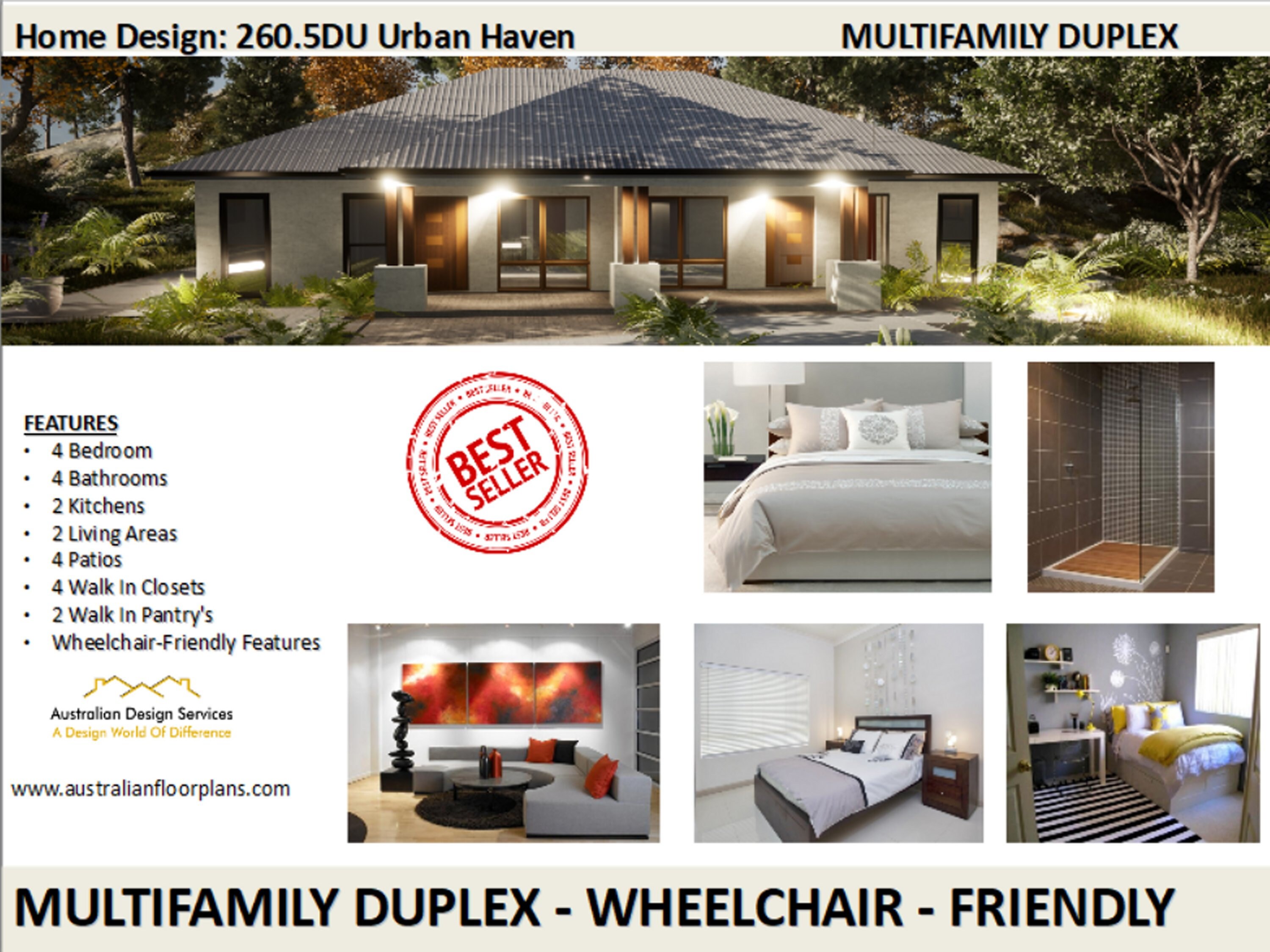 Wheelchair Accessible House Plans Duplex 2 Bedroom Small House Designs