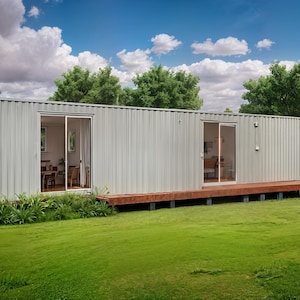 Build Plan#40 Titian: 40-Foot Shipping Container Home | House Plans & Blueprints | USA (Feet and Inches) - Buy House Plans Online Today