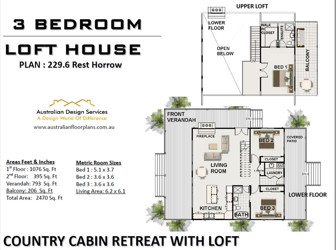 Country Cottage With Loft | Architectural Concept House Plans | Modern ...