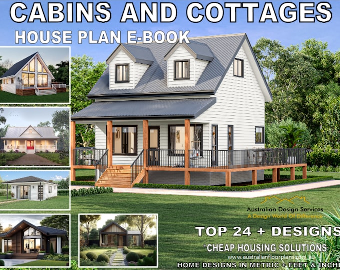 Cozy Retreats Await: Explore the Charms of Cabins and Cottages with Our Exclusive House Plan eBook.