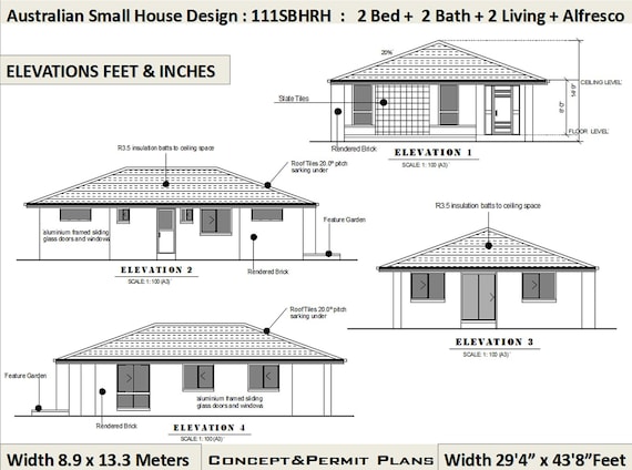 111 Sbh Cad Dwg Version 1200 Sq Foot House Plan Or 110 9 M2 2 Bedroom 2 Bathroom House Plan Small Tiny House Plans