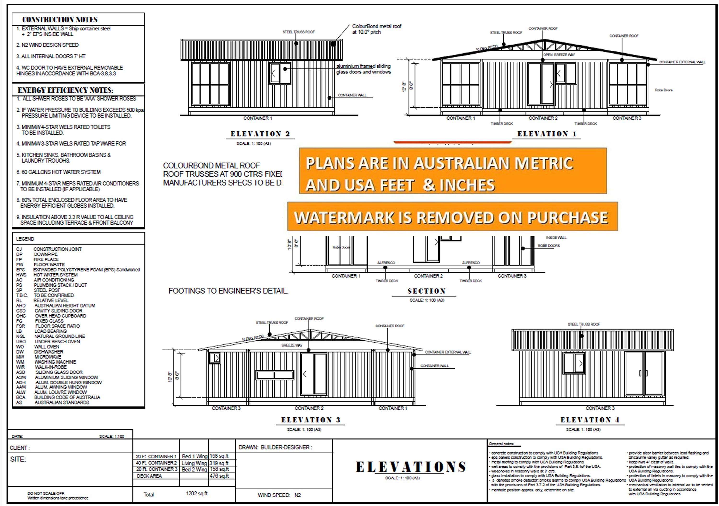 Build Plan#1200 Shed Style: Top-selling Shipping Container House Plans ...
