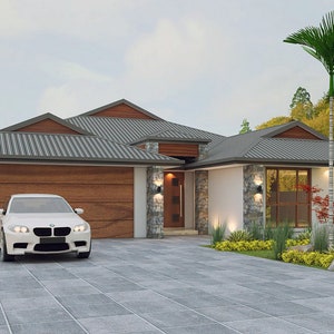 4 Bedroom house plans 2960 Sq Foot (272 m2) Sunken Lounge + 4 Bedroom  + Study Nook House Plan |  4 bed house plans On Sale Today!