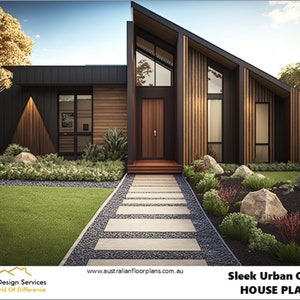 DESIGN 196 m² - Modern, strak huis in stedelijke oase / Klein huis / Hedendaags huis met één verdieping en 2 slaapkamers