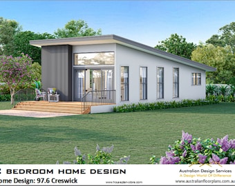 2 Bedroom Small Home Plan | 896 sq ft Concept House Plans