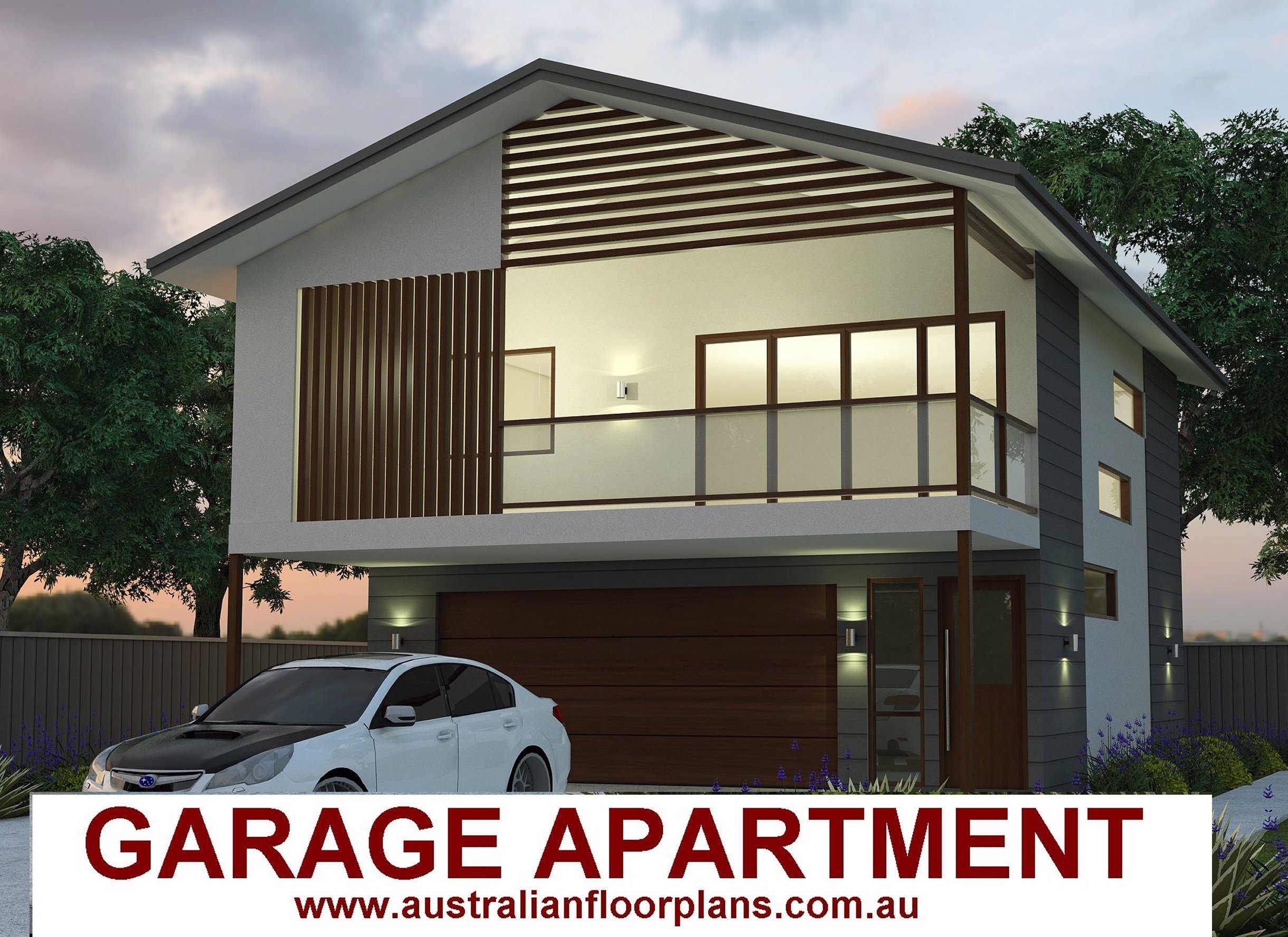 Carriage house -Garage Apartment  2 Bed + Study house plan Area 149.3 m2 |  1606 sq foot  |  2 Bed House Plans For Sale