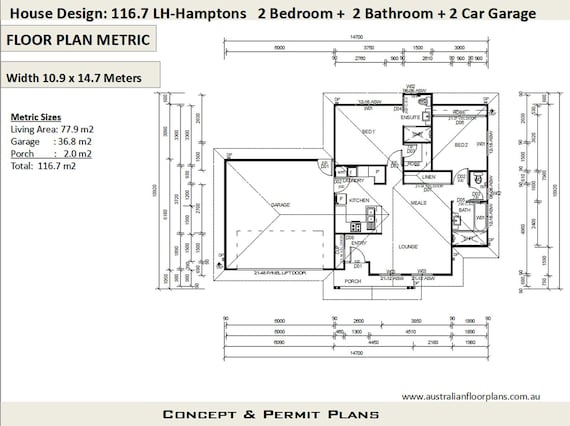 Hamptons Style House Plans Small House Plan Australia 2 Bedroom Small Home Design Living Area 838 Sq Feet Or 77 9 M2 2 Bed Granny Flat