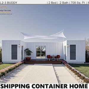 Build Plan#66.23: Shipping Container Home / Best Selling house plans 700 SQ. FOOT | House Plans Container home | 2 Bedroom 2 Bathrooms