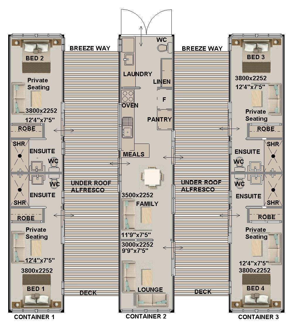 Shipping Container Floor Plan Barn Home Shipping Container Floor Plan