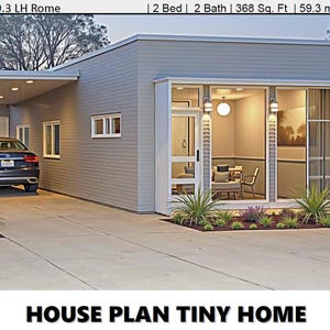 Small House Plan  2 bedroom + 2 Bathroom small home design, Charming and Efficient: 2-Bedroom Small House Plans for Narrow Lots