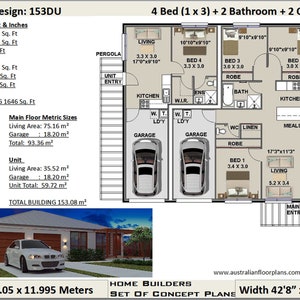 House + Granny Flat | Duplex House Plan