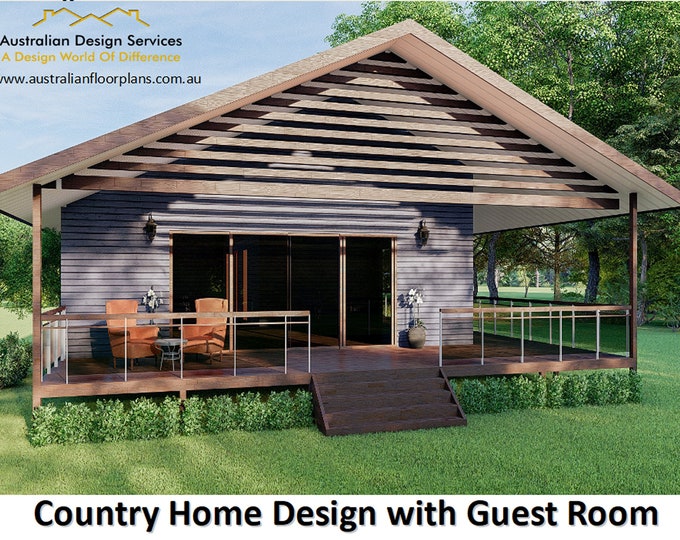 4 Bedroom house plans 1940 Sq. Foot (177 m2) Country Design with Guest Room |  house plans On Sale Today!