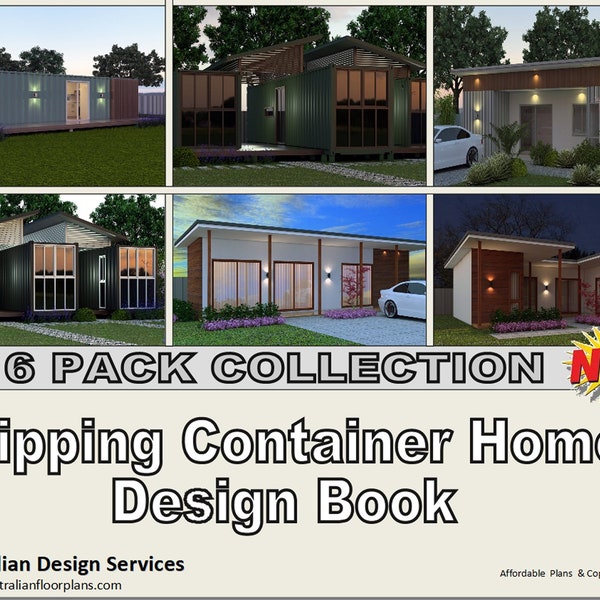 Shipping Container Homes- TOP 6 Design Book DIY | adu | accessory dwelling unit catalog