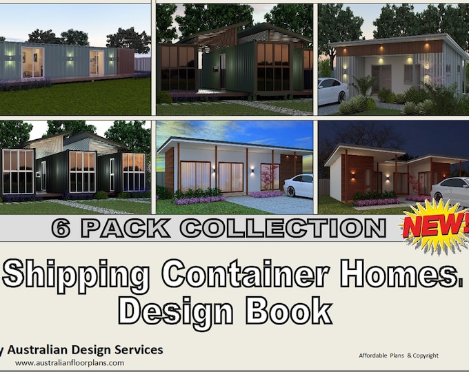 Shipping Container Homes- TOP 6 Design Book DIY | adu | accessory dwelling unit catalog