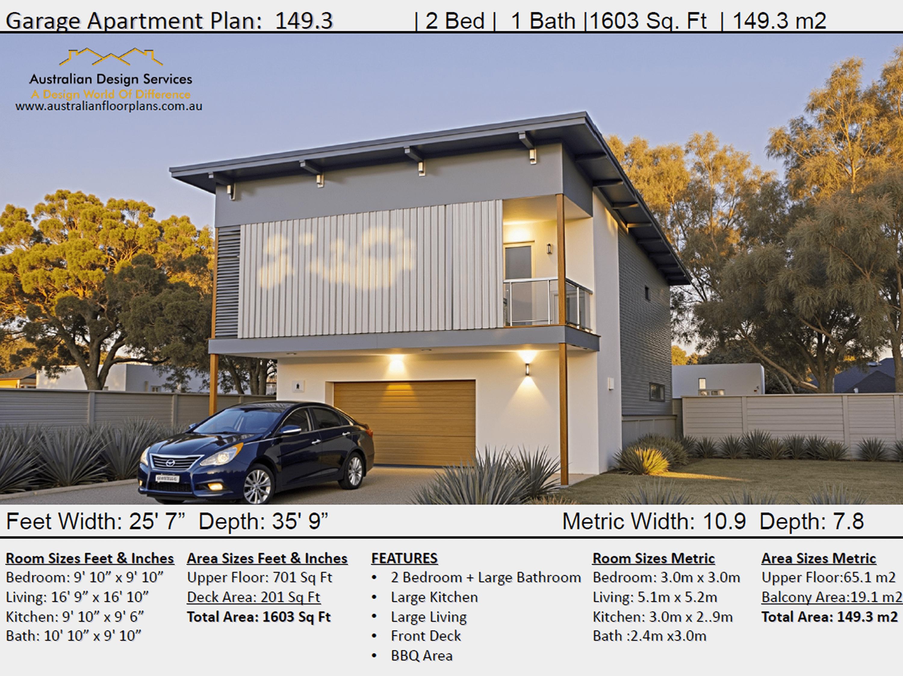 Consultation Set – 2 Bedroom Garage Apartment House Plan Living Area: 65.1  Sq Meters (701 Sq Ft) | Carriage House Design - Etsy, image size:3000x2248