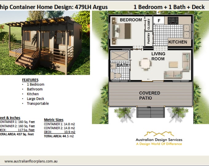 house plans - shipping container - Construction Set Of Plans Conex  house plans | House Plans Container home | Granny Flat |