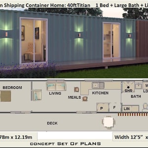 Concept Shipping Container Home Plans | 40 Foot Shipping Container Home ...