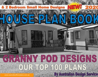 Granny Pods House Design Book Small and Tiny International Home Plans - house plans, house plans australia, small house plans,tiny plans