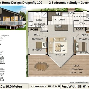 Blueprints - House plans For sale |  756 sq foot |  2 bed small plans  | Small home design | tiny house plans | house plans construction