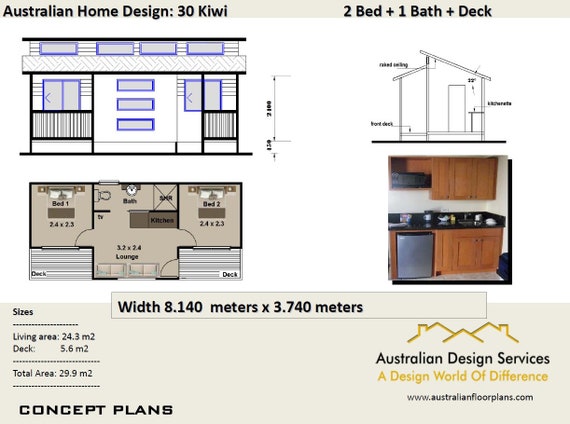 2 Bedroom Granny Flat House Plans For Sale 30 Kiwi 29 9 M2 Concept House Plans For Sale Simple House Plans