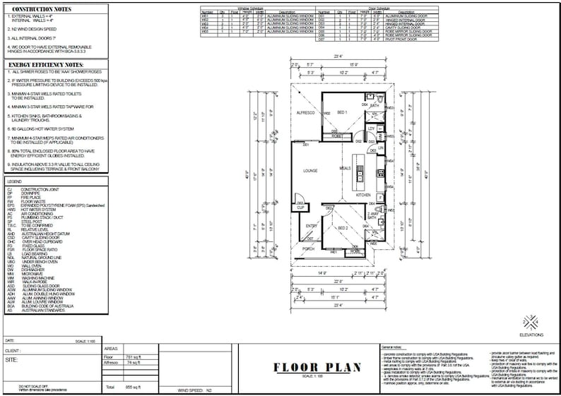 2 Bedroom Small House Plans | Modern Home Design | 2 Bath Floor Plan ...