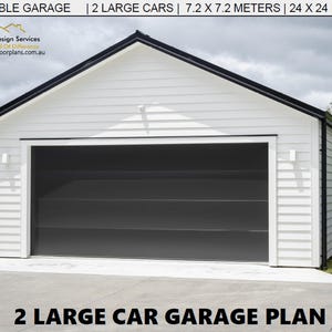 Detached 24&#39; x 24&#39; Standard Two Car Garage Plans -| Architectural Plans - Blueprint Digital PDF | - Hurry- Last Sets - Design 51.8 gable