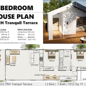 Modern Granny Flat Living: Introducing Compact Luxury with 2-Bedroom House Plans | Explore Our 94.0 m2 (1,212 Sq. Feet) Designs