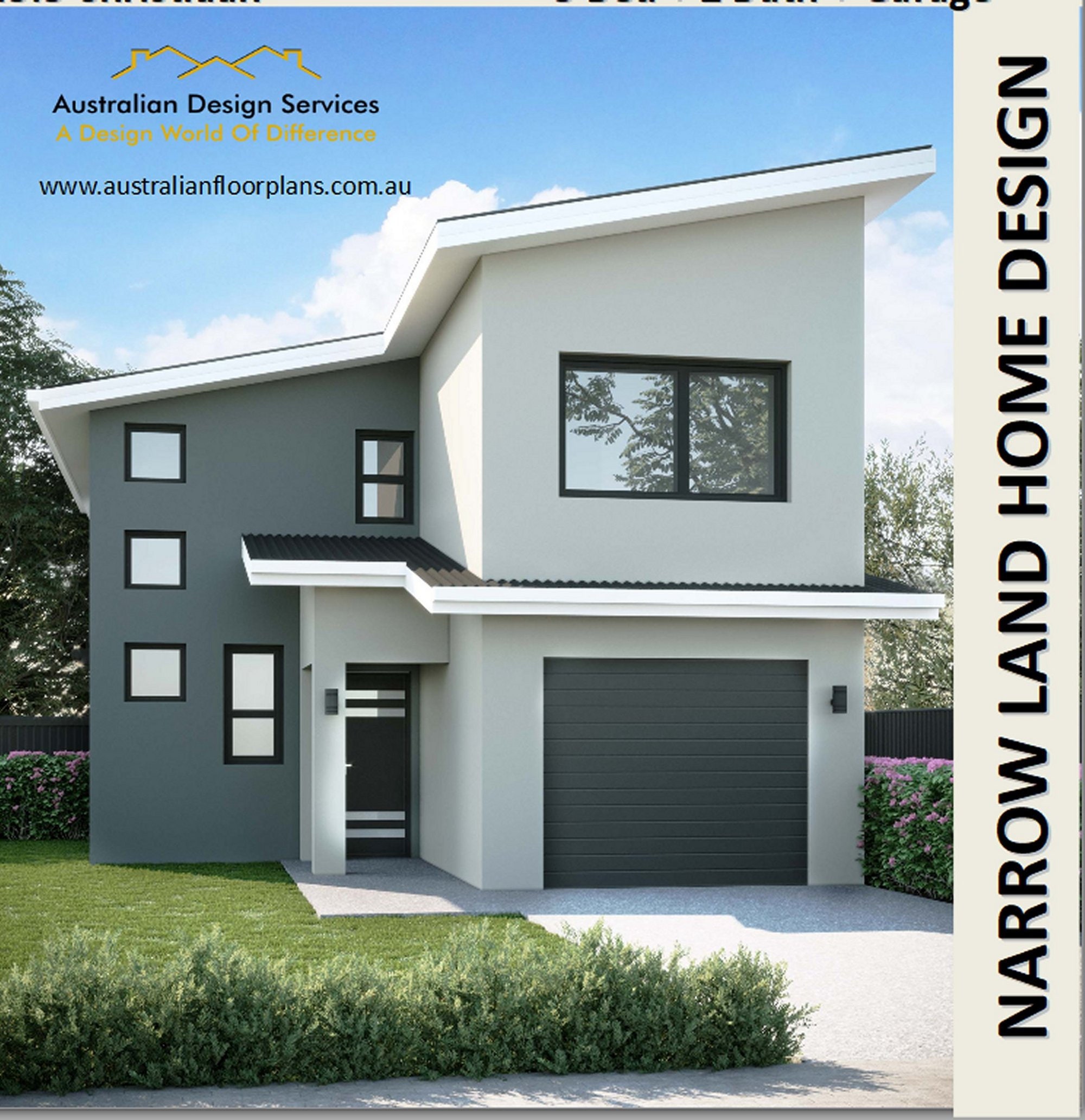 143 m2 / 1544 pies cuadrados Diseño angosto de 2 pisos con 3 habitaciones /  Plano de lote angosto / Plano de casa de dos pisos / Casa angosta / Planos  de casa moderna de 2 pisos en venta - Etsy México, image size:2000x2065