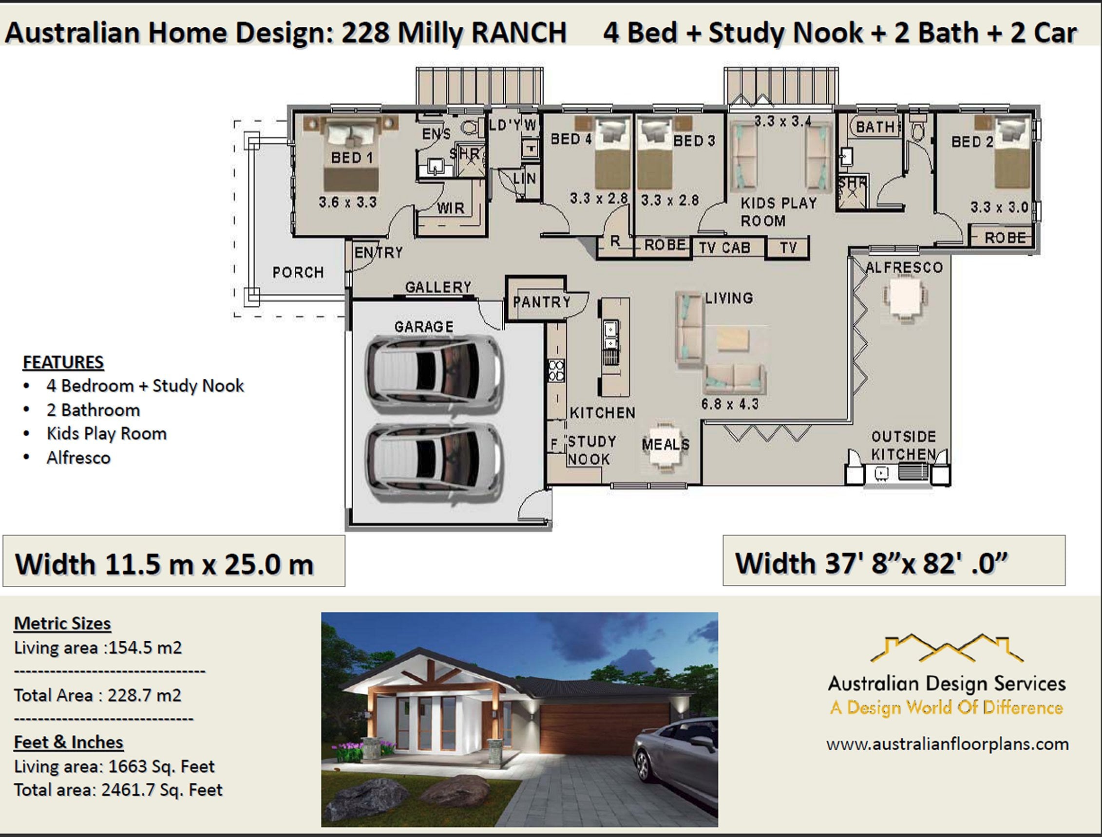 Get 4 Bedroom Ranch Style Home Floor Plans