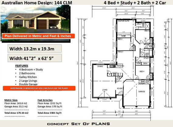 Narrow Lot 4 Bedroom House Plans Narrow Home Plans 4 Bedroom Design 4 Bed Floor Plans 4 Bed Blueprints Size 179 M2 1901 Sq