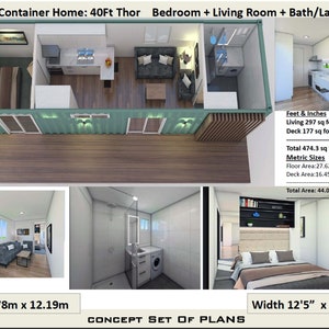Best Selling Shipping Container House Plans 500 SQ. FOOT Thor Design ...