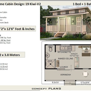 Affordable Tiny House Plans All New Design 215 Sq. Ft. or 19.92 Sq ...