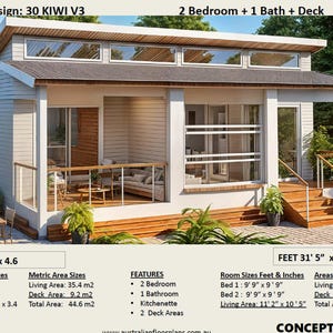 Tiny Home with Affordable 500 Sq. Ft.(44.6 Sq. M) House Plans! Innovative Building / Granny Flat/ Budget-Friendly / Compact Living Last Days