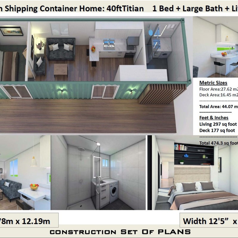 40 Foot Container Home Plans - Etsy