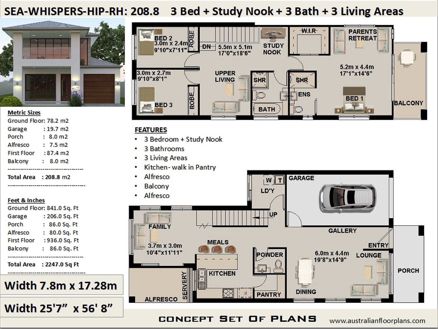 Duplex-Townhouse house plan house design 208 m2 2247 sq. | Etsy