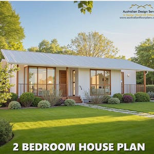 55 Skippy |  592 sq foot or 55 m2 | 2 bedroom small home design | 2 bedroom | Small &Tiny  House Plan - Concept House Plans For Sale