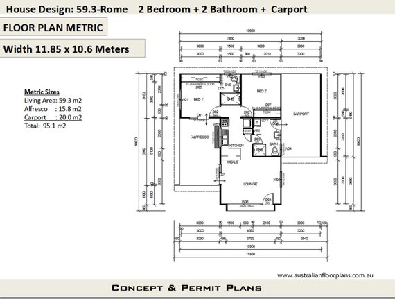 Small House Plan Australia 2 Bedroom 2 Bathroom Small Home Design Livinig Area 368 Sq Feet Or 59 3 M2 Granny Flat Concept Plans For Sale